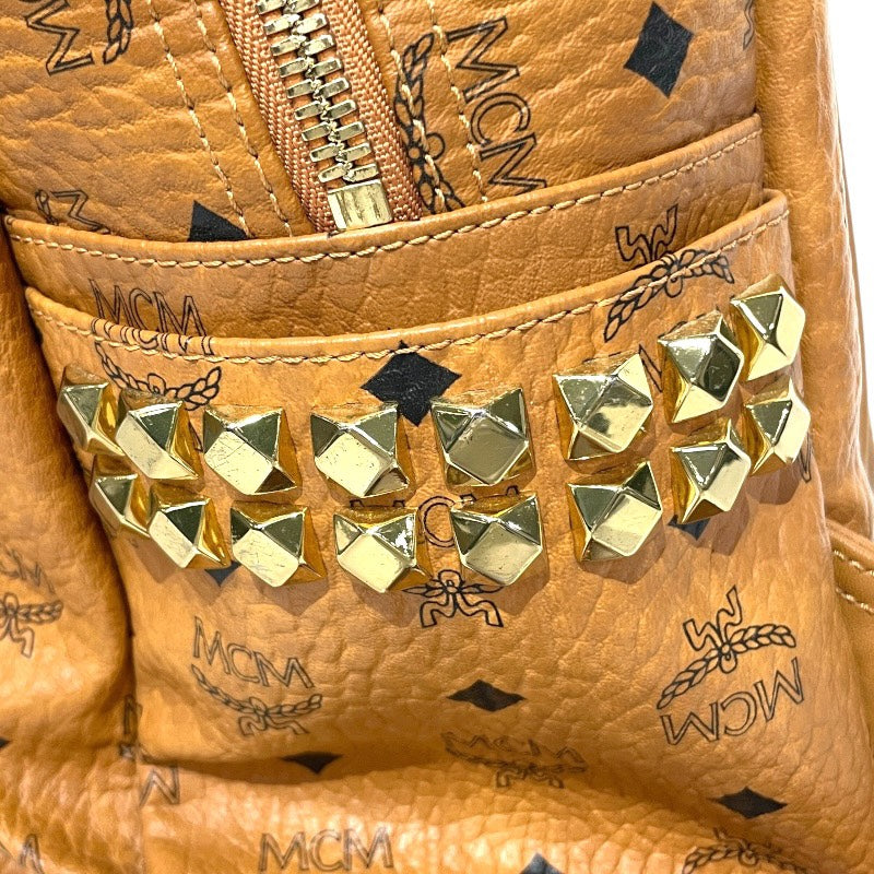 美品　MCM エムシーエム　リュック　スタッズ　ヴィセトス　ゴールド　レザー Stark＞ サイドスタッズ バックパック - ヴィセトス | 商品詳細