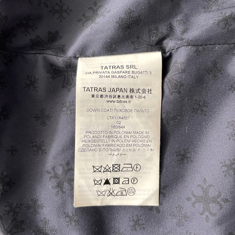 【TATRAS】タトラス ダブルボタン ダウンコート LTA17A4557 ダウンジャケット ウール レディース サイズ02