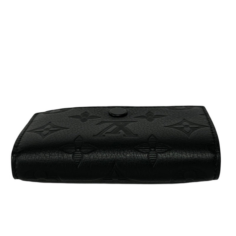 【LOUIS VUITTON】ルイ・ヴィトン ヴィクター･ウォレット M12635 三つ折り財布 レザー メンズ モノグラムシャドウ 黒 ブラック ノワール