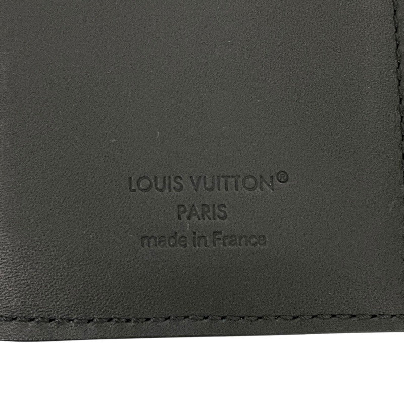 【LOUIS VUITTON】ルイ・ヴィトン ヴィクター･ウォレット M12635 三つ折り財布 レザー メンズ モノグラムシャドウ 黒 ブラック ノワール