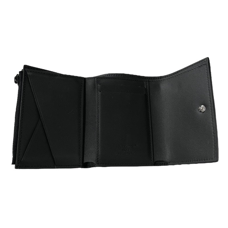 【LOUIS VUITTON】ルイ・ヴィトン ヴィクター･ウォレット M12635 三つ折り財布 レザー メンズ モノグラムシャドウ 黒 ブラック ノワール
