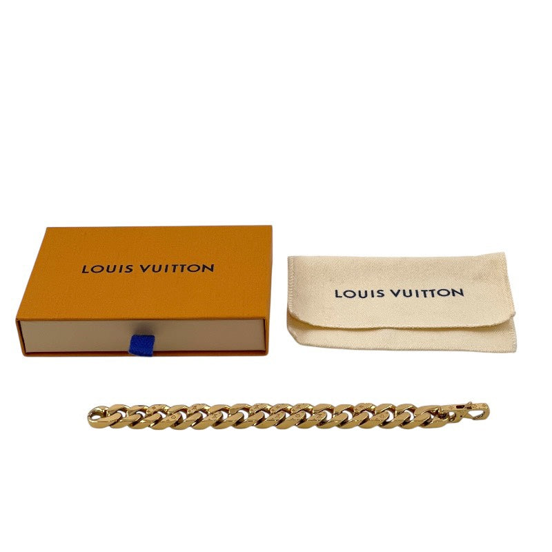 【LOUIS VUITTON】ルイ・ヴィトン ブレスレ チェーンリンクス M00306 ブレスレット メンズ 喜平 モノグラム ゴールド
