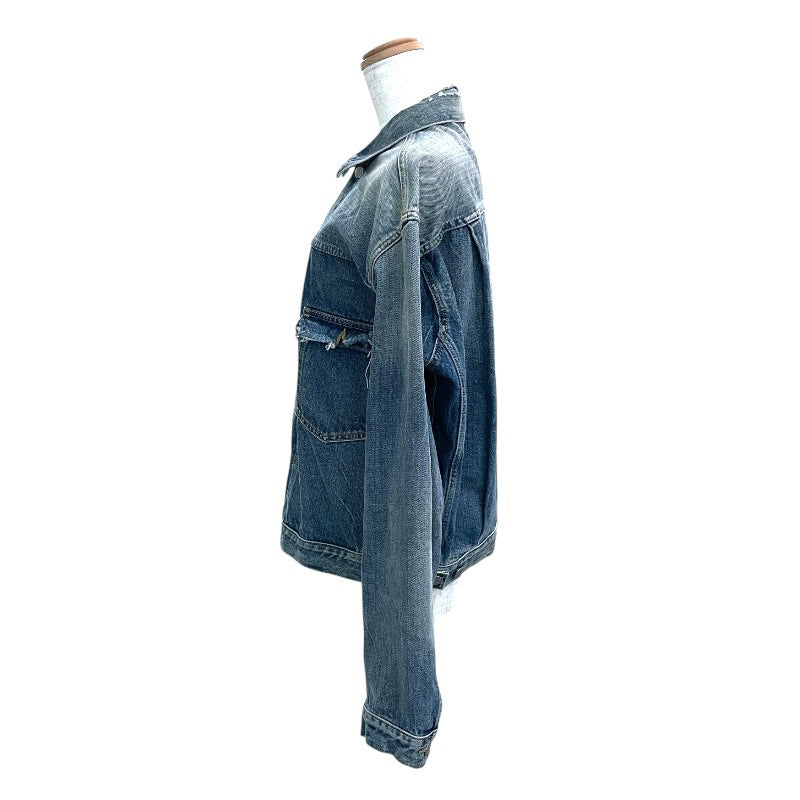 【Maison Margiela】メゾンマルジェラ デストロイド ジャケット S50AM0501 デニムジャケット メンズ サイズ48 170/88A