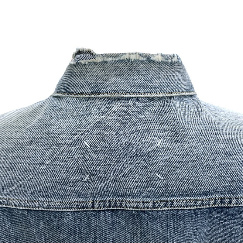 【Maison Margiela】メゾンマルジェラ デストロイド ジャケット S50AM0501 デニムジャケット メンズ サイズ48 170/88A