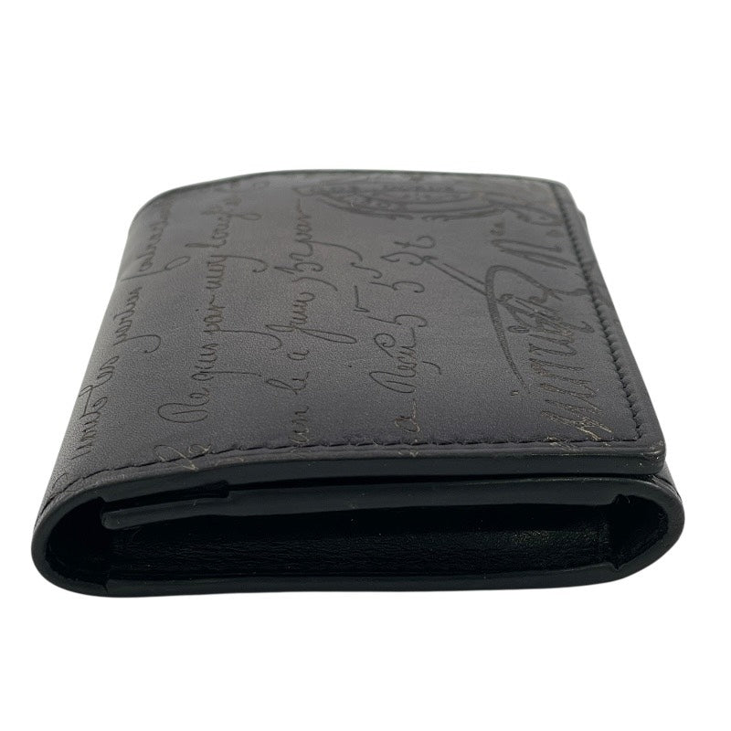 【Berluti】ベルルッティ インブイア IMBUIA 名刺入れ レザー メンズ カリグラフィ カードケース