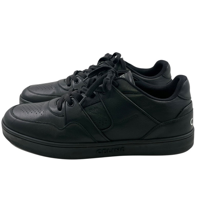 【CELINE】セリーヌ トレーナー レースアップスニーカー CT-04 スニーカー レザー メンズ サイズ44 30cm 黒 オールブラック