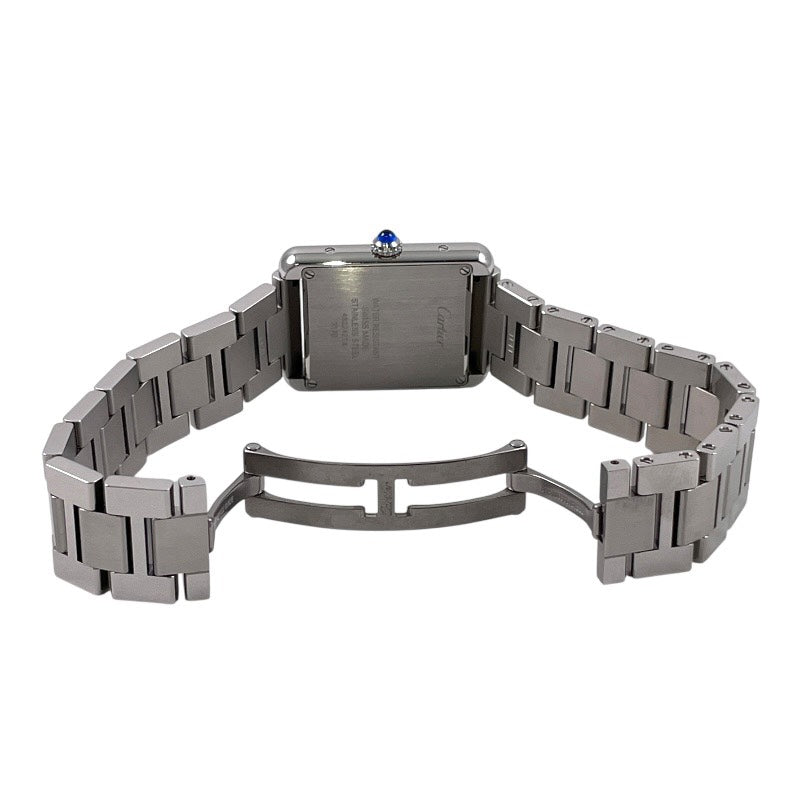 カルティエ タンクソロ SM W5200013 あまりコマ CARTIER】カルティエ タンクソロSM W5200013 腕時計 ステンレス