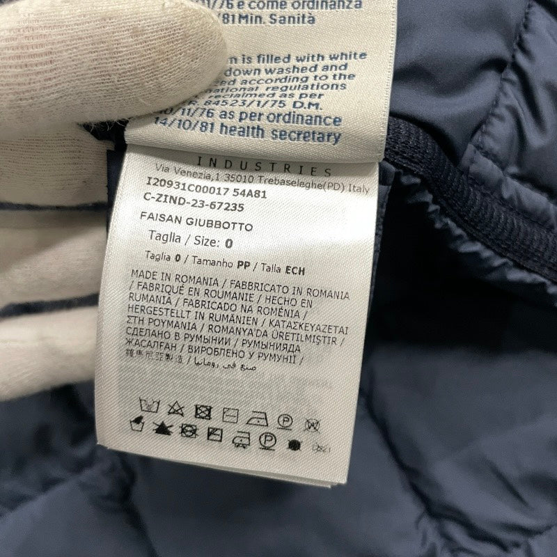 【MONCLER】モンクレール FAISAN GIUBBOTTO I20931C00017 54A81 ダウンジャケット レディース サイズ0 ダウンコート ネイビー 2023年製