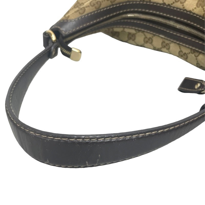 GUCCI グッチ ハンドバッグ  GGキャンバス ブラウン【中古】 レディース