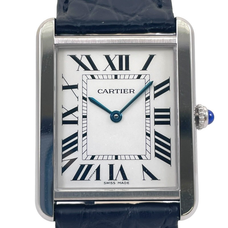 CARTIER カルティエ タンクソロLM W1018355  腕時計 ステンレススチール　クォーツ【中古】 メンズ