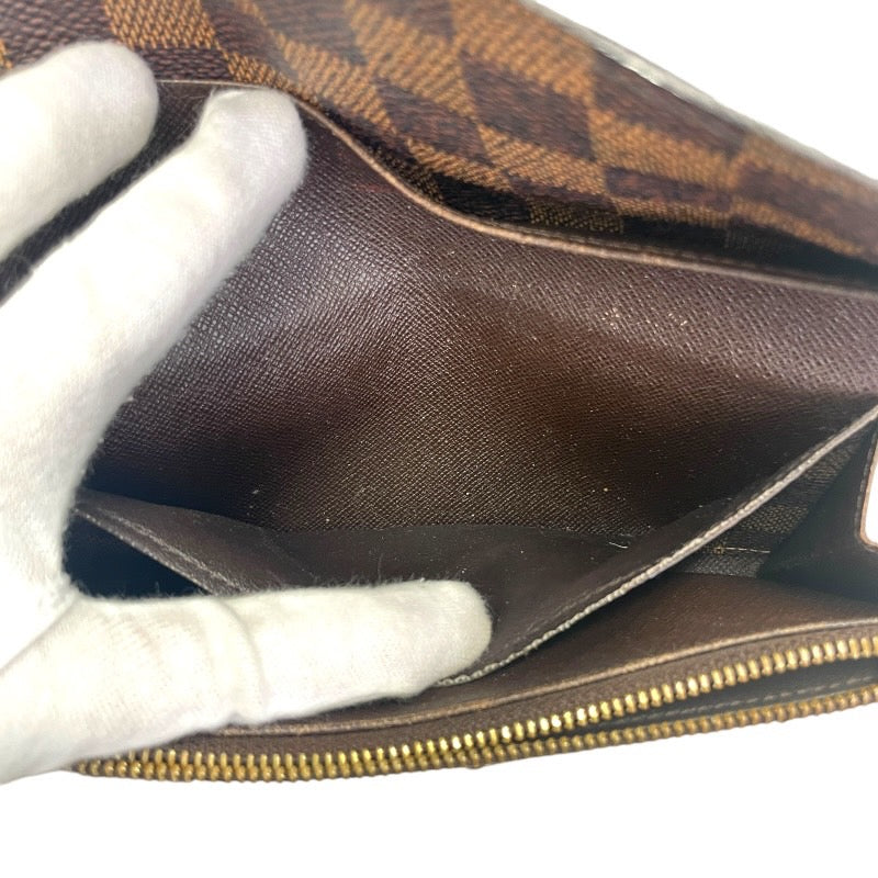 【中古】【LOUIS VUITTON】ルイ・ヴィトン フォイユエミリー N63019 長財布 ダミエキャンバス レディース