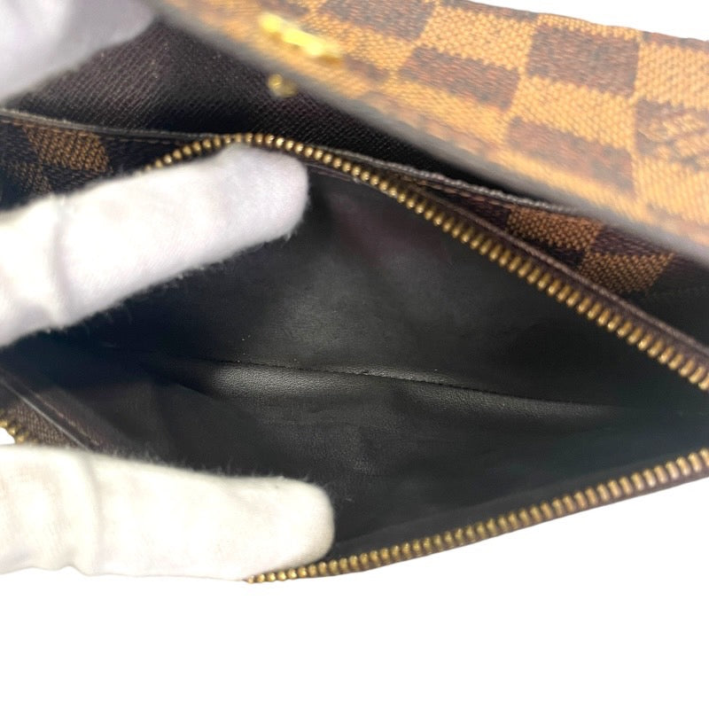 【中古】【LOUIS VUITTON】ルイ・ヴィトン フォイユエミリー N63019 長財布 ダミエキャンバス レディース