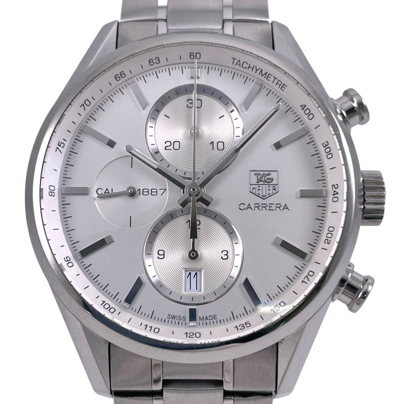 【中古】【TAG HEUER】タグホイヤー カレラ キャリバー1887 クロノグラフ CAR2111.BA0724 腕時計 ステンレススチール メンズ 自動巻き