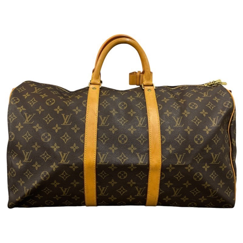 【LOUIS VUITTON】ルイ・ヴィトン キーポル・バンドリエール50 M41416 ハンドバッグ モノグラムキャンバスユニセックス モノグラム  ボストン 2WAY 旅行バッグ