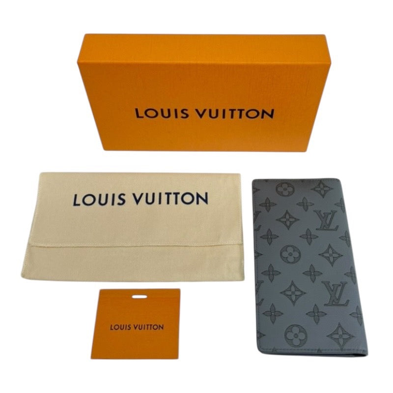 【LOUIS VUITTON】ルイ・ヴィトン ポルトフォイユブラザ M81335 二つ折り財布 レザーメンズ モノグラムシャドウ　レザー　本革