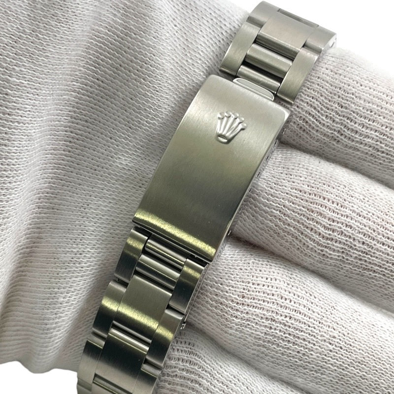 【ROLEX】ロレックス オイスターパーペチュアル 77080 腕時計レディース 黒369　黒文字盤