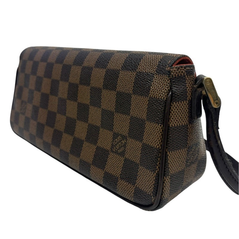 【LOUIS VUITTON】ルイ・ヴィトン レコレータ N51299 ショルダーバッグレディース ダミエ　セミショルダー　ハンドバッグ　ブラウン