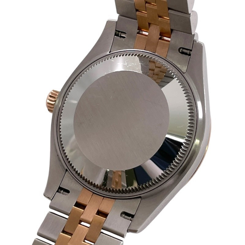 【ROLEX】ロレックス デイトジャスト31 278271G 腕時計 SS/PG レディース ランダム番 2021年ギャラ チョコレート文字盤 10Pダイヤモンド  ピンクゴールド ブラウン