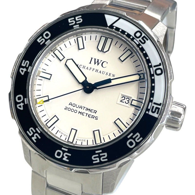 【IWC】インターナショナルウォッチカンパニー アクアタイマー IW356805 腕時計 ステンレススチール メンズ ダイバー AQUATIMER SS/SS ホワイト