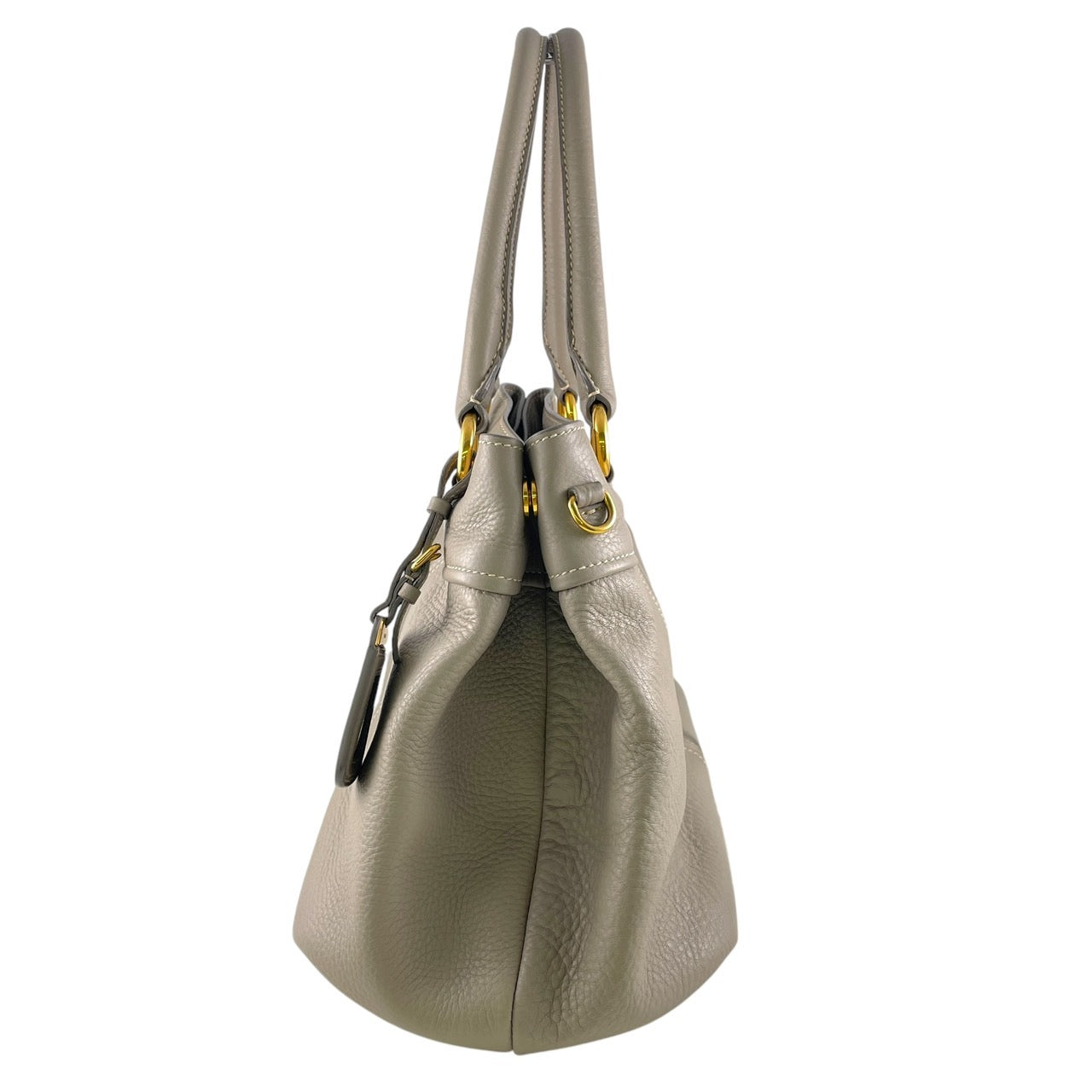 【PRADA】プラダ VIT.DAINO BN1777 トートバッグ レザー レディース 2way ショルダーバッグ グレー ロゴ 斜め掛け POMICE