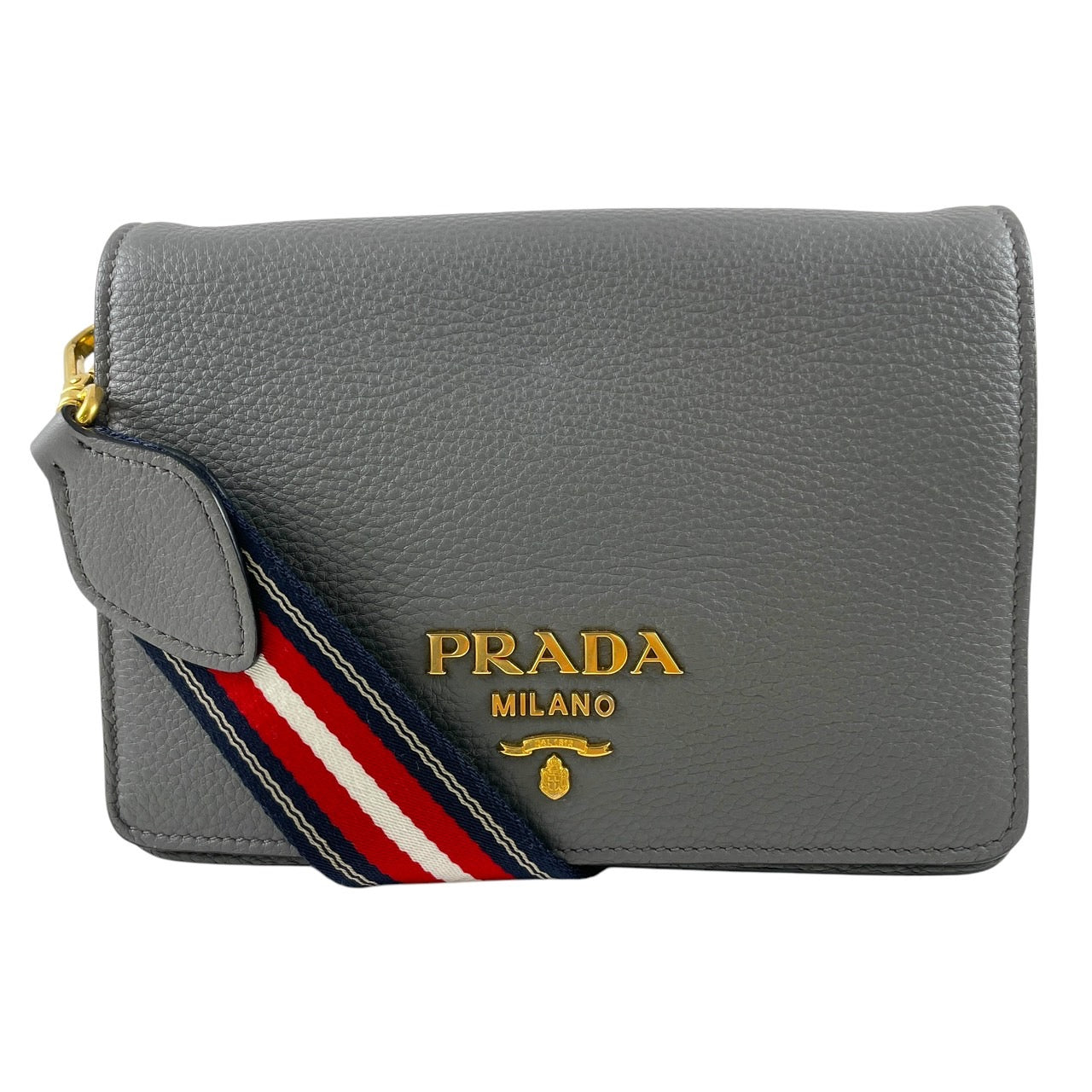 【PRADA】プラダ 1BD102 ショルダーバッグ レザー レディース ポシェット コンパクト クロスボディ 斜め掛け ロゴ