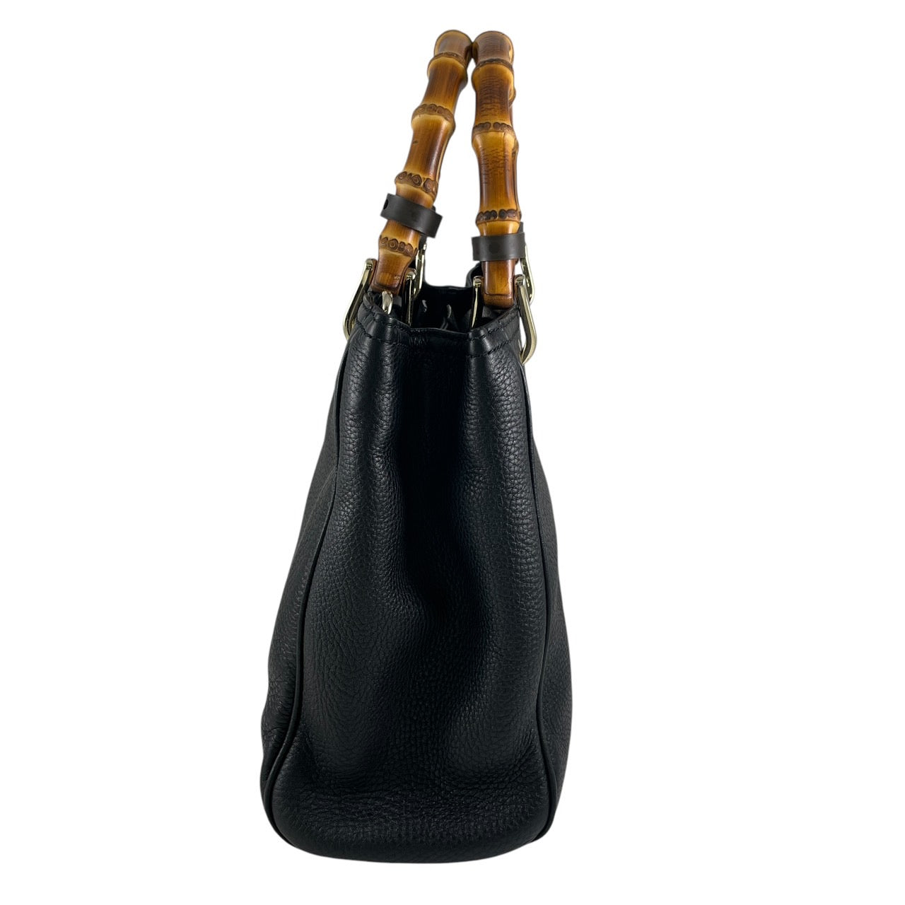 GUCCI 336032 Bamboo Handle 2Way Leather Brown Hand Bag