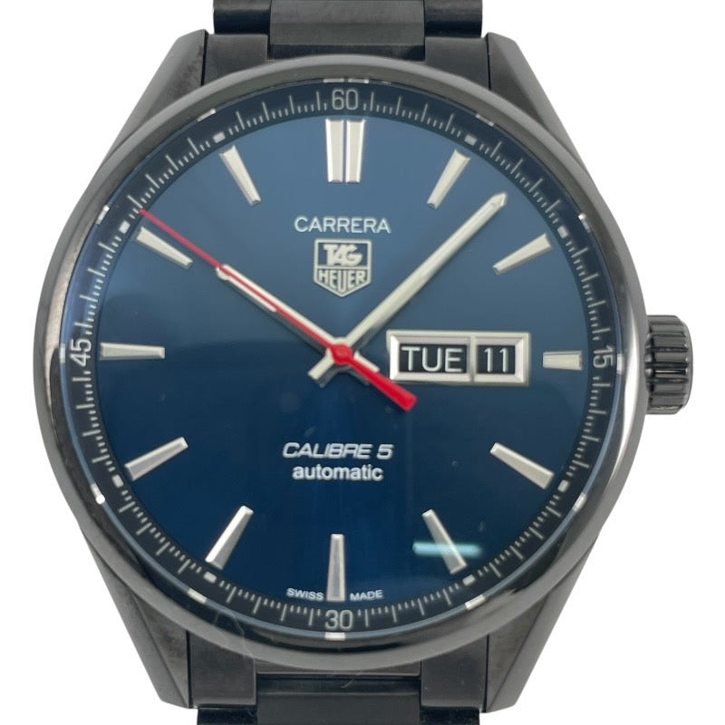 【TAG HEUER】タグホイヤー カレラ WAR201F.BA0728 腕時計 ステンレススチール メンズ AIR-K4 400本限定 ブラック ブルー文字盤 錦織圭モデル 青文字盤