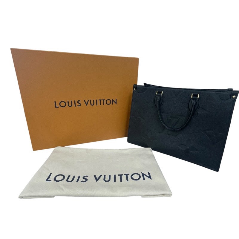 【LOUIS VUITTON】ルイ・ヴィトン オンザゴーMM M45595 ハンドバッグ レザーレディース モノグラム アンプラント 2WAY ショルダー 黒 ノワール