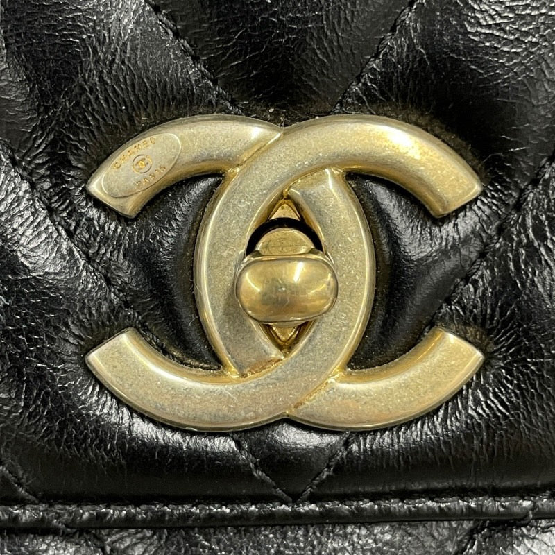 【CHANEL】シャネル ココハンドル29 A92991 ハンドバッグ レザーレディース Vステッチ 2WAY チェーンショルダー 黒 ゴールド金具