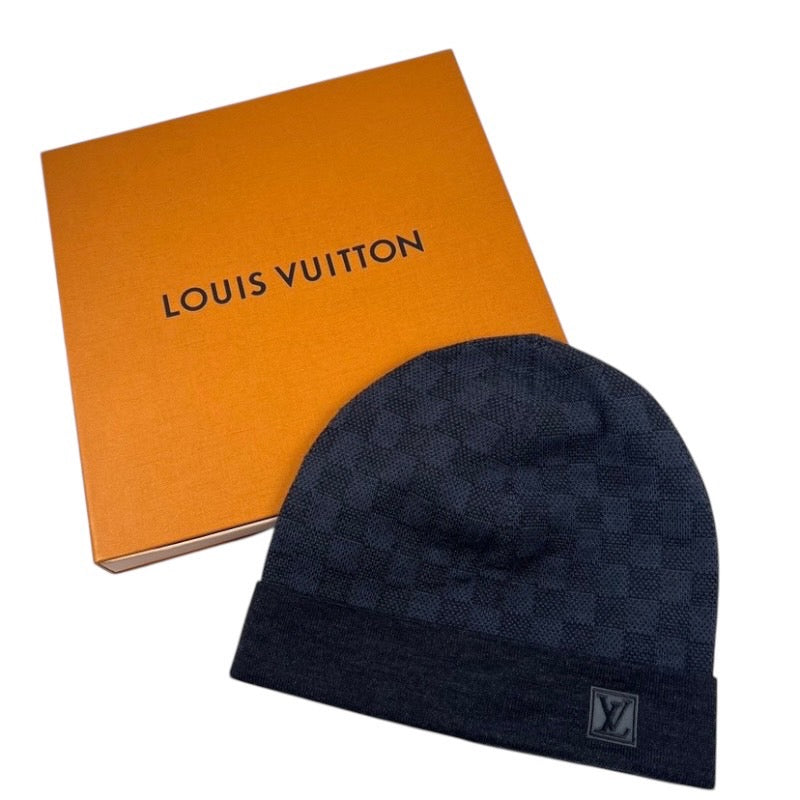 【LOUIS VUITTON】ルイ・ヴィトン ボネ プティ M70011 ニットキャップメンズ ダミエ グラフィット ニット帽 ビーニー キャップ