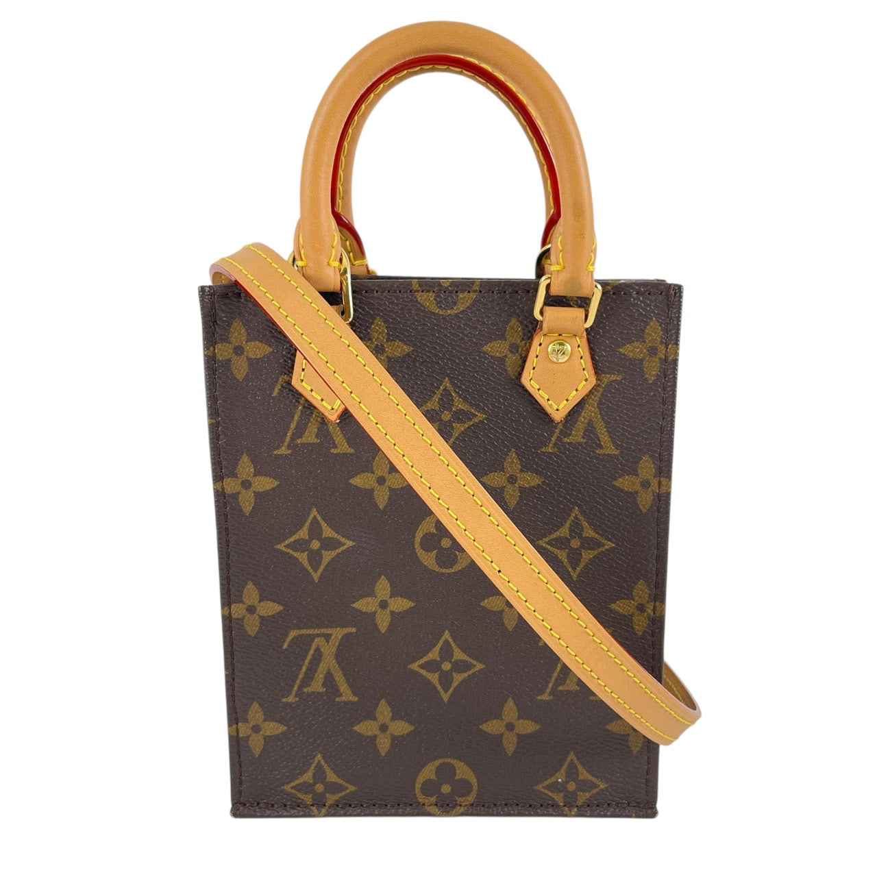 【LOUIS VUITTON】ルイ・ヴィトン プティット・サックプラ M81295 ショルダーバッグ レザー レディース モノグラム ポシェット 2way ハンドバッグ