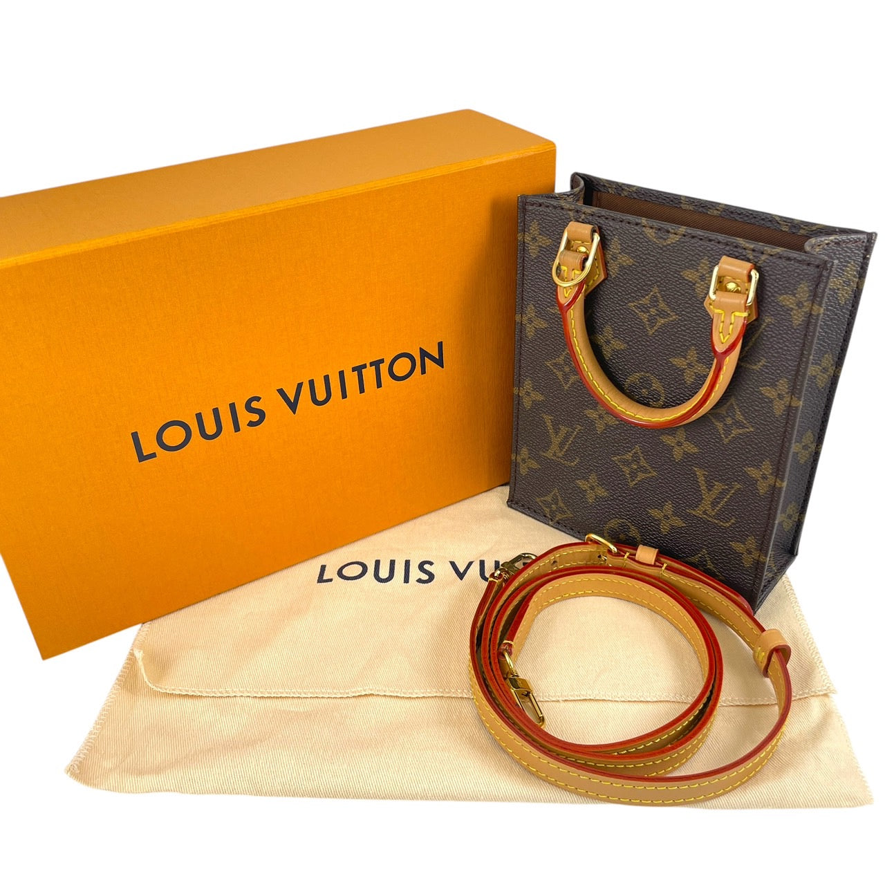 【LOUIS VUITTON】ルイ・ヴィトン プティット・サックプラ M81295 ショルダーバッグ レザー レディース モノグラム ポシェット 2way ハンドバッグ