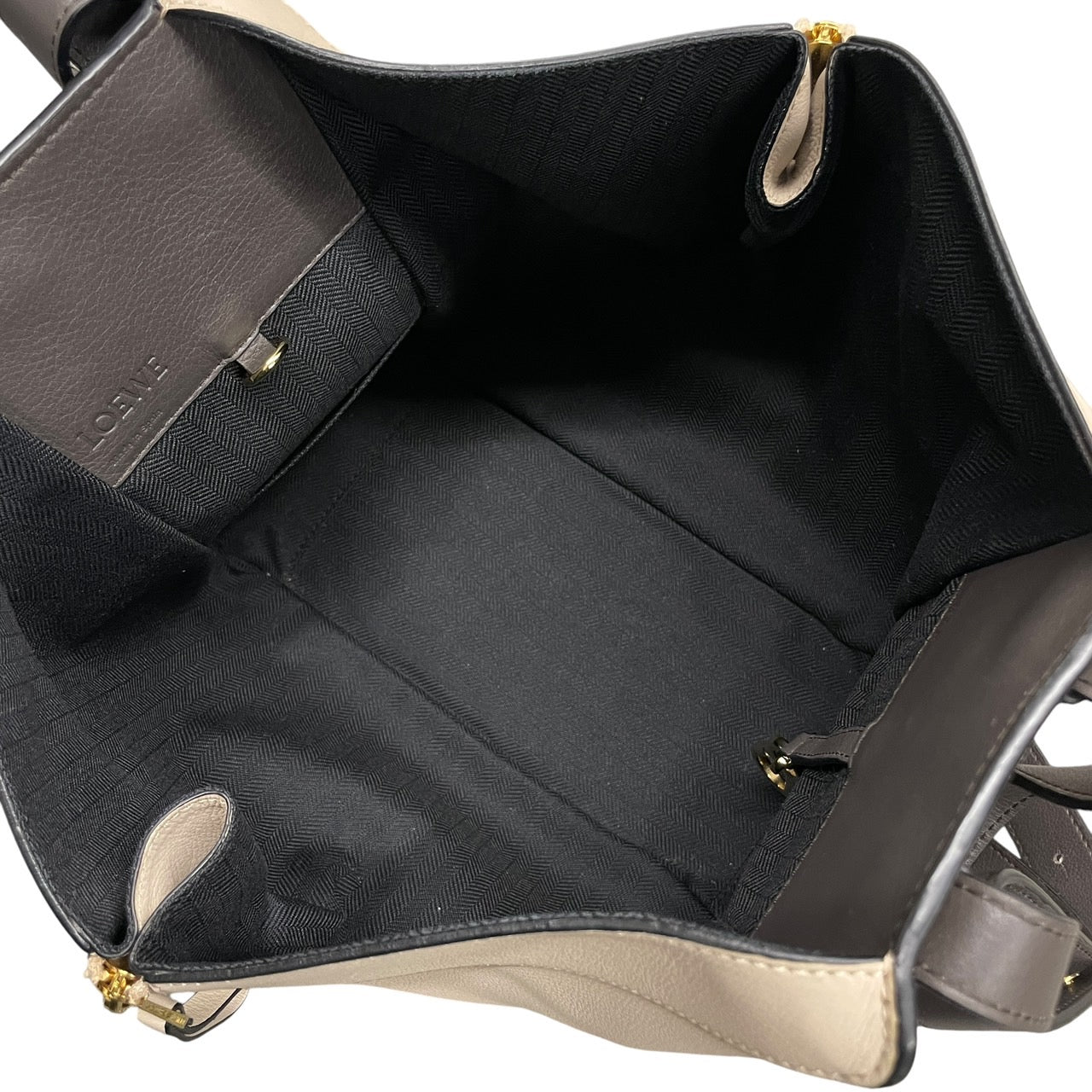 【LOEWE】ロエベ ハンモックスモール ショルダーバッグ レザーレディース ハンドバッグ 2way ベージュ グレー