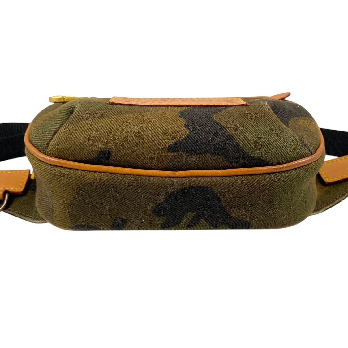 【LOUIS VUITTON】ルイ・ヴィトン バムバッグPM M44202 ウエストバッグ キャンバス メンズ ボディバッグ ウエストポーチ シュプリームコラボ SUPREME カモフラ 迷彩