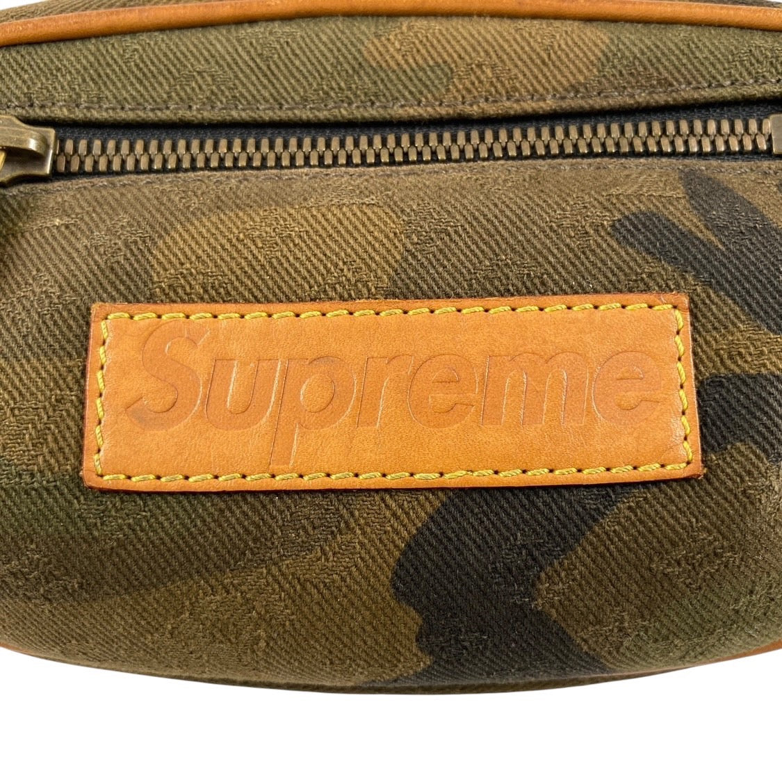 【LOUIS VUITTON】ルイ・ヴィトン バムバッグPM M44202 ウエストバッグ キャンバス メンズ ボディバッグ ウエストポーチ シュプリームコラボ SUPREME カモフラ 迷彩