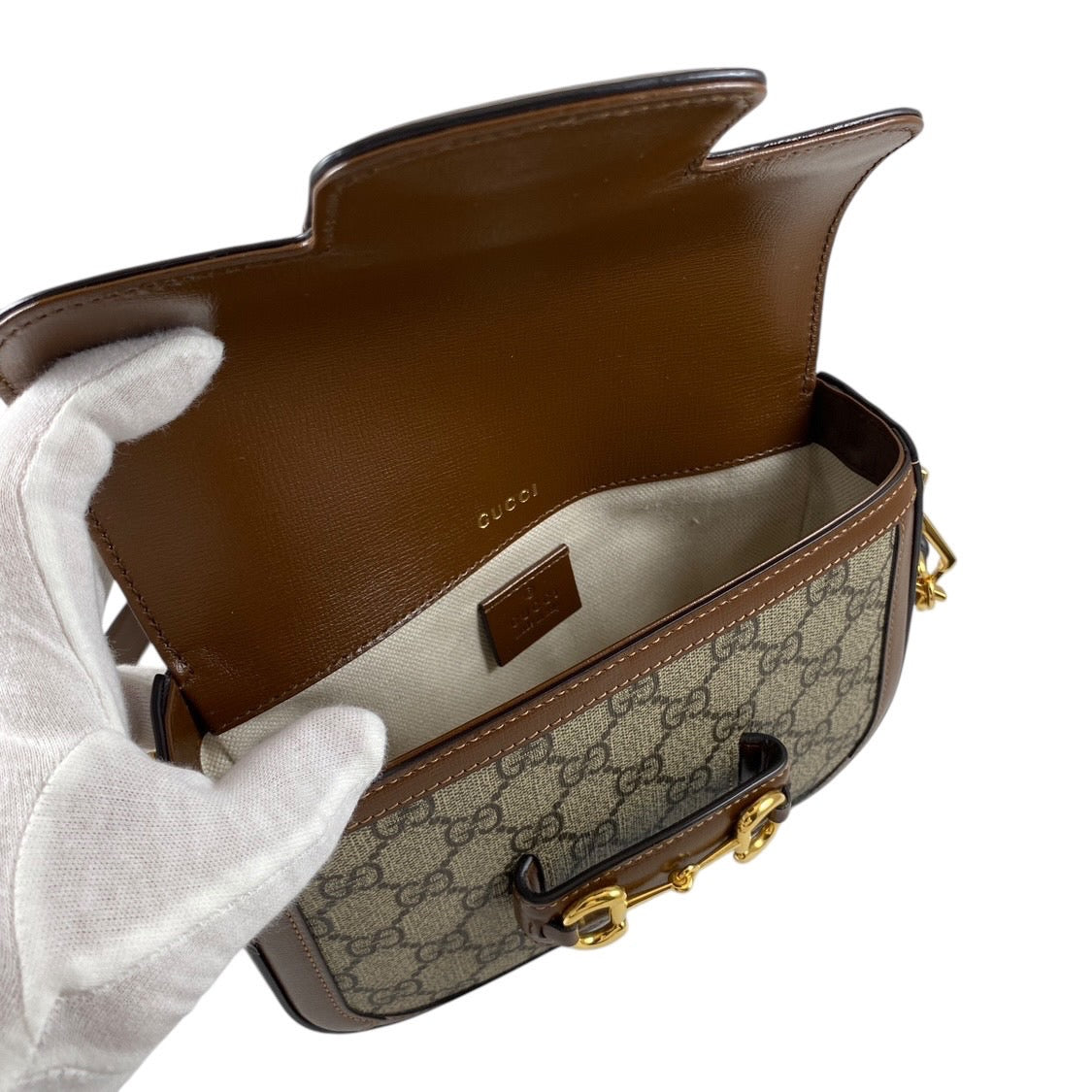 【GUCCI】グッチ ホースビット 658574 ショルダーバッグ レディース ミニバッグ クロスボディ GGスプリーム