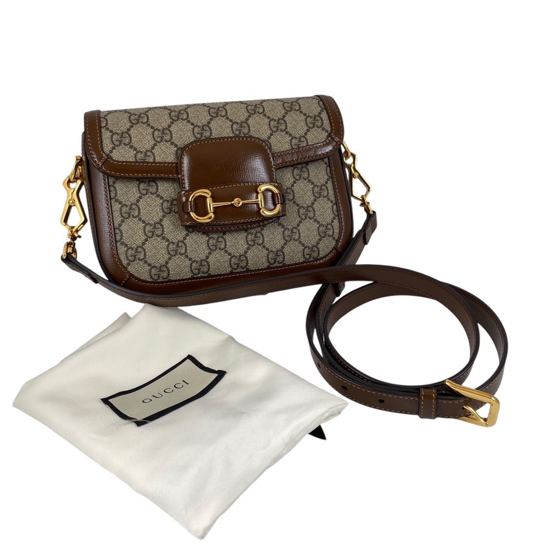 【GUCCI】グッチ ホースビット 658574 ショルダーバッグ レディース ミニバッグ クロスボディ GGスプリーム