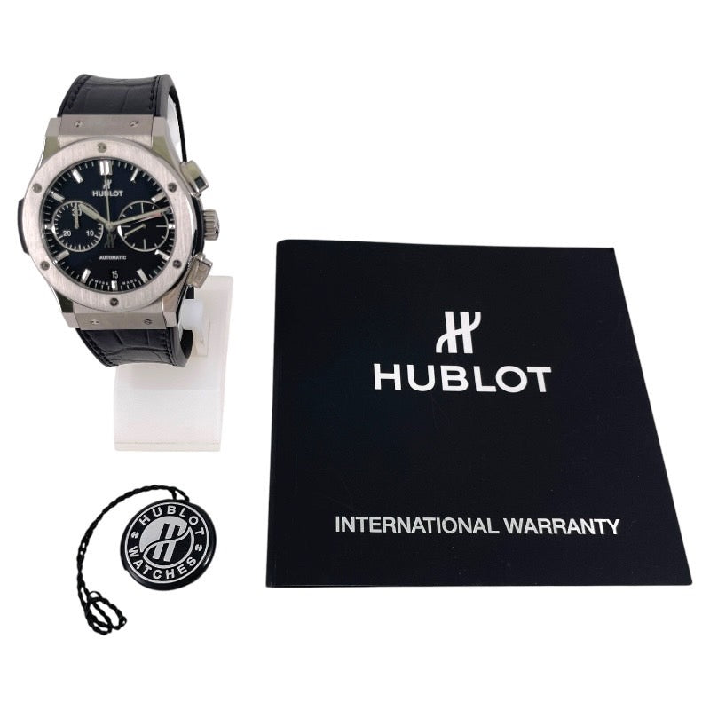 【HUBLOT】ウブロ クラシックフュージョン 521.NX.1171.LR 腕時計 チタンメンズ チタニウム クロノグラフ