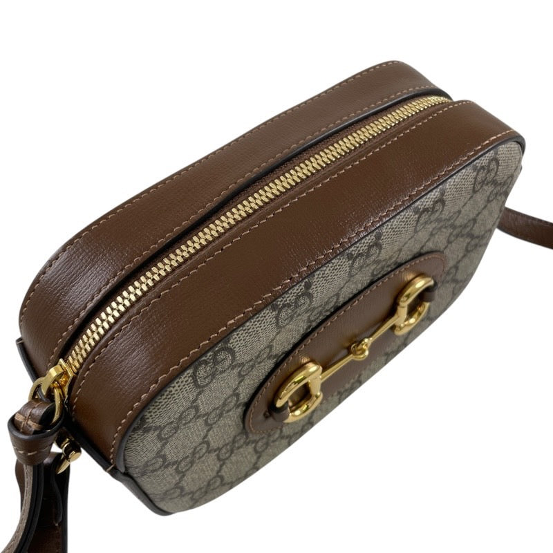 【GUCCI】グッチ ホースビット 760196 ショルダーバッグ PVC レディース 1955 ミニショルダーバッグ GG柄 ベージュ