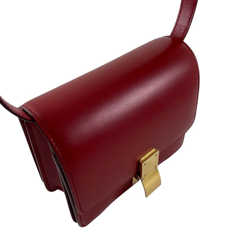 【CELINE】セリーヌ クラシックボックス 164183DLS.27ED ショルダーバッグ レザーレディース スモール ボックス  カーフレザークロスボディ 赤 レッド