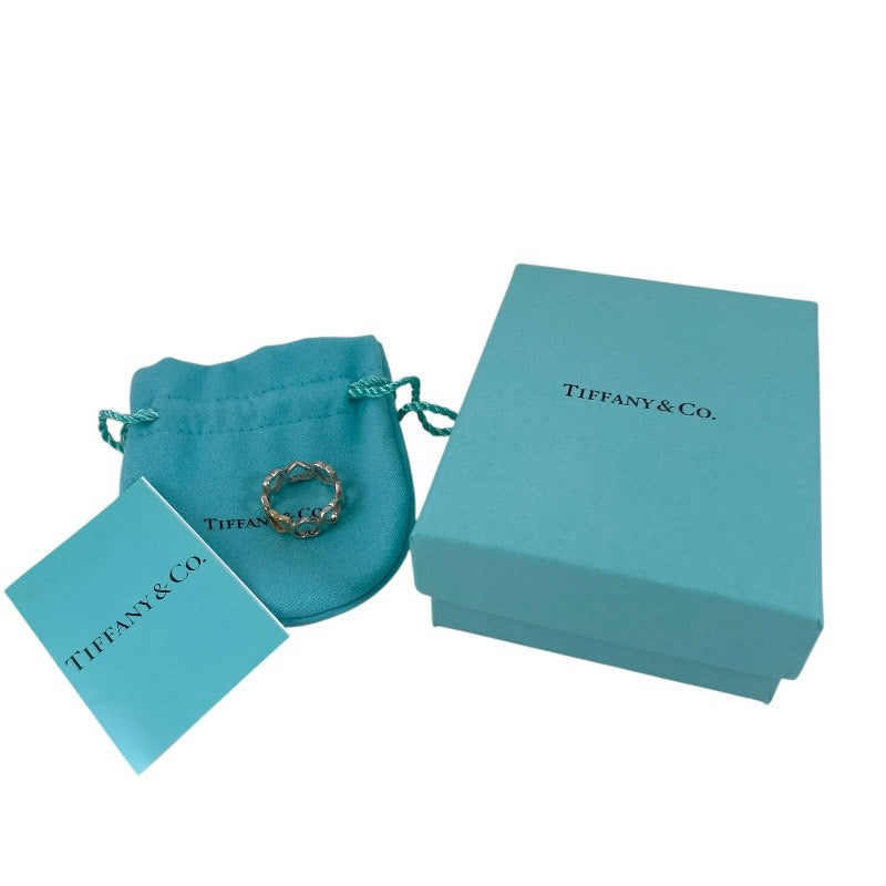 【TIFFANY&Co.】ティファニー メトロ ハート リング・指輪 シルバー925レディース 11号 K18 750