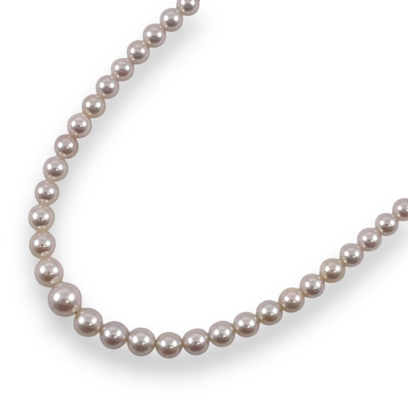 【MIKIMOTO】ミキモト パール ネックレス シルバーレディース アコヤ 真珠 4-8mm