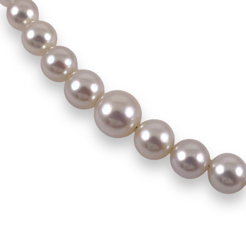 【MIKIMOTO】ミキモト パール ネックレス シルバーレディース アコヤ 真珠 4-8mm