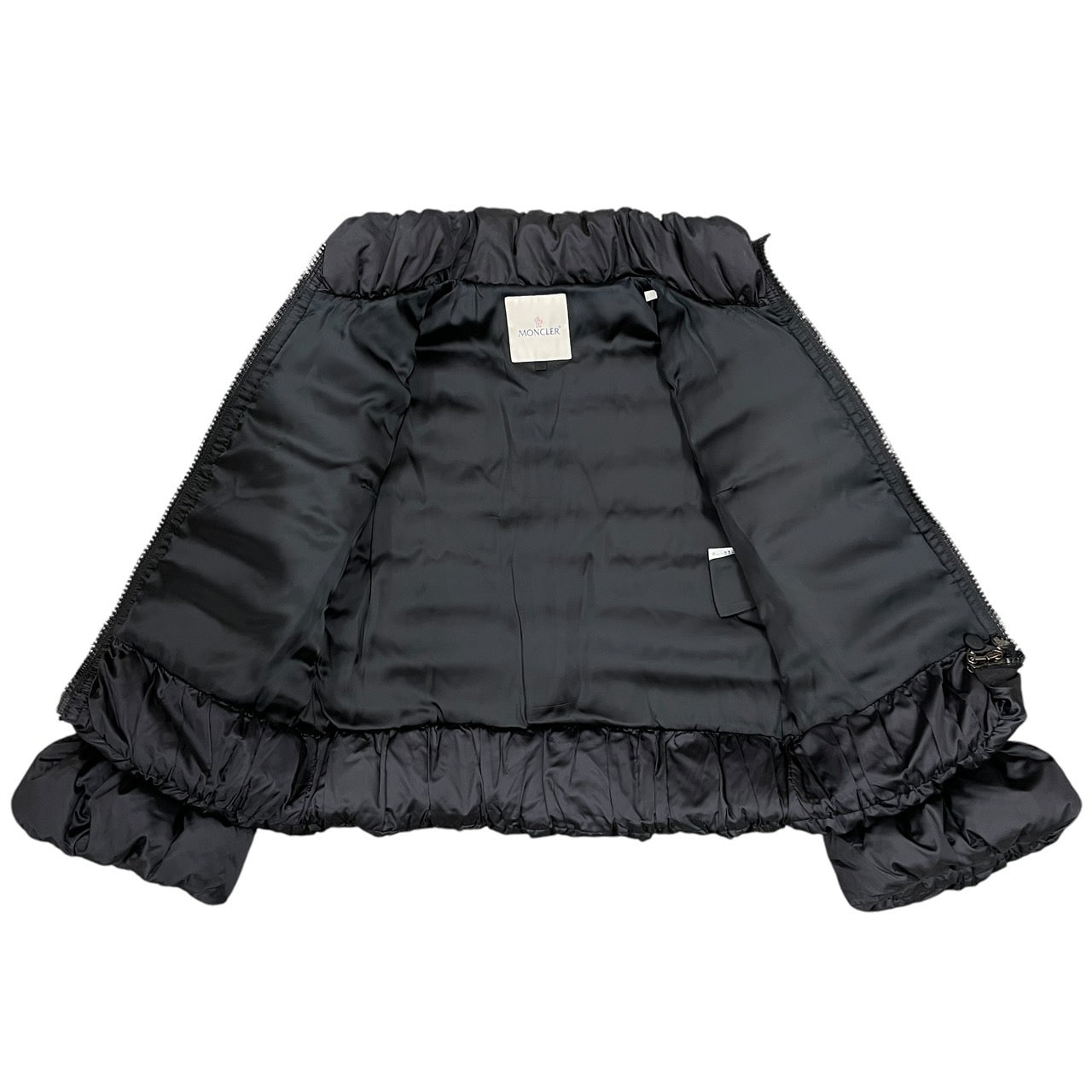 【MONCLER】モンクレール 2209S4631205 ダウンジャケットレディース sacaiコラボ サカイ バルーン フレア 黒 ブラック #0