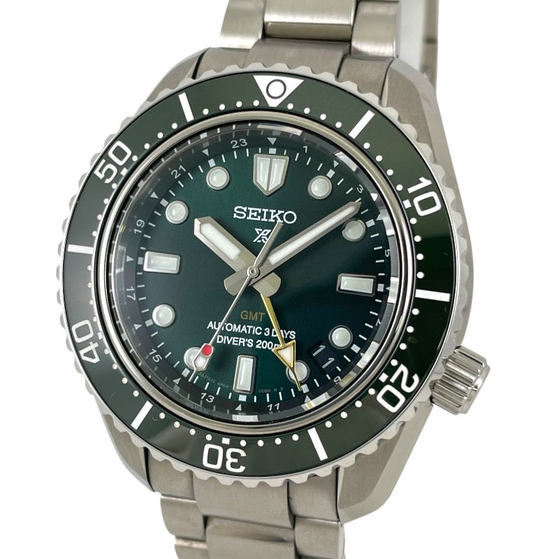 【SEIKO】セイコー プロスペックス GMT SBEJ009 腕時計 ステンレススチールメンズ 6R54-00D0 ダイバーズ グリーン 緑