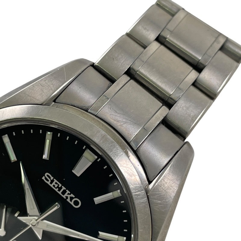 【Grand Seiko】グランドセイコー 9R65-0AE0 SBGA041 腕時計 チタンメンズ スプリングドライブ パワーリザーブ 黒文字盤