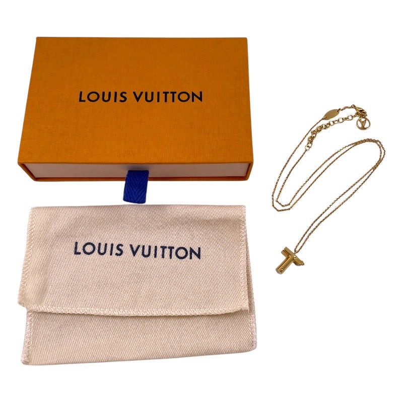 【LOUIS VUITTON】ルイ・ヴィトン LV&ME T M61075 ネックレスメンズ ゴールド レディース