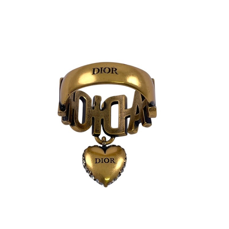Dior ロゴ ストーン付きリング