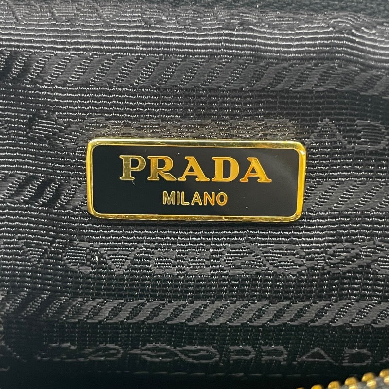 【PRADA】プラダ サフィアーノ ショルダーバッグ レザーレディース ミニショルダー ウォレット ポシェット 黒