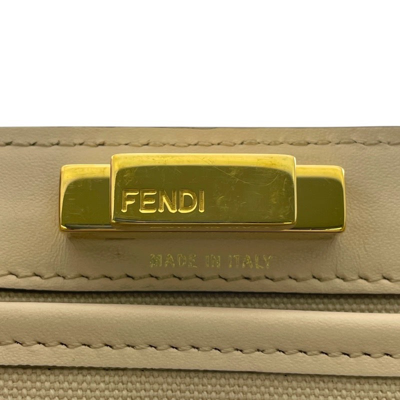 【FENDI】フェンディ ピーカブー エックストート ミディアム 8BH374 トートバッグ キャンバスレディース ズッカ 2WAY ハンドバッグ レザー